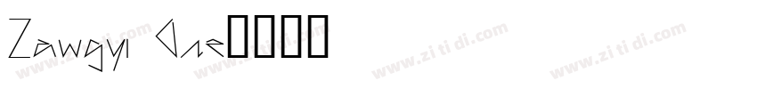 Zawgyi One字体转换